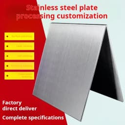 304 Stainless Steel Plate Thin Steel Plate Processing Customized DIY Handmade Raw Material Laser Cutting Steel Plate