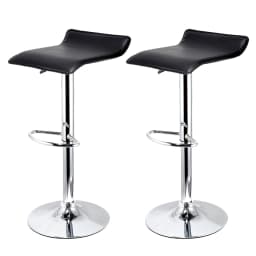 2-Piece Adjustable Bar Chair, Square Bar Chair 2-Piece Swivel Chair, Height Adjustable, 360° Rotation, Ultra-Quiet, Suitable for
