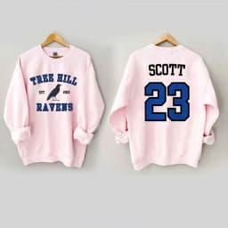 One Tree Hill Sweatshirt TREE HILL RAVENS Shirt Nathan Scott 23 North Carolina Hoodie Trendy Tric Sweatshirts Tv Show OTH Merch