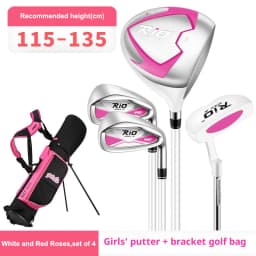 PGM Children's Golf Club Junior Boys Beginner Set Girls' Ball Bag Set Youth Graphite Shaft JRTG017