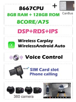 4G SIM DSP Carplay Auto Android 13.0 8G+256G Car DVD Player Wifi Bluetooth RADIO GPS For Alfa Romeo 159 Sportwagon Spider Brera