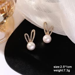 Pure White Women's Dangle Earrings Blooming Flower Acrylic Enamel Butterfly Imitation Pearl Heart Hanging Earrings Elegant Brinc