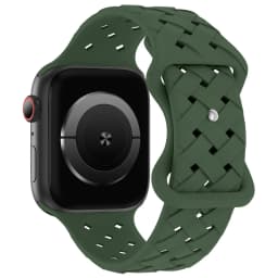 Sport Braided Silicone Strap For Apple Watch Band 44mm 40mm 45mm 49mm 46mm Breathable Bracelet iWatch Series 12 9 7 8 se ultra 4