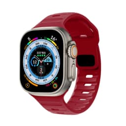 Silicone Strap For Apple Watch ultra Band 49mm 46mm 44mm 45mm 42mm 41mm 40mm sport correa bracelet iwatch Series 9 10 7 6 5 se 8