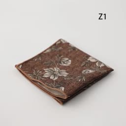 24CM Men's Flower Pocket Square Towel Polyester Jacquard Formal Handkerchief Brown Color Hanky Neckwear Shirt Accessories Cravat