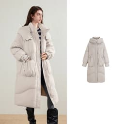 TOYOUTH Women's Short Down Jacket 2026 Winter New College Sporty Windproof Warm Liner Two Piece Set