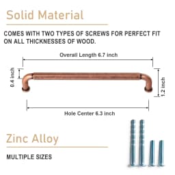 5 Inch (128mm) Hole Center Cabinet Pulls Antique Brass Zinc Alloy Kitchen Drawer Pulls Dresser Knobs Drawer Handles Hardware
