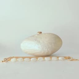 Oval Marble Beige Shell Acrylic Luxury Elegant Lady Evening Bag Cute Handbag Wedding Lady Girl Female Mini Purse