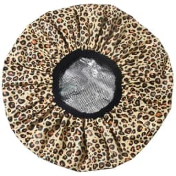 Double Layer Tin Foil Hair Dye Cap Thermal Hair Care Steaming Cap Women Long Shower Cap Printed Waterproof Bathroom Hat