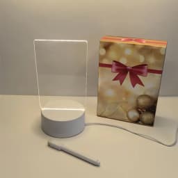Acrylic Led Lights Message Board Night Light Lamp baby Transparent 3D Writing Board Night Lights For Bedroom Desk
