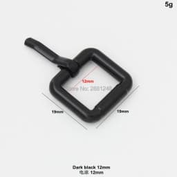 10-30-100pcs dark black dark black turnbuckle zinc alloy square pin buckle bags/belt bag belt strap metal pin buckl DIY adjuster