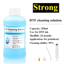 Powerful DTF Cleaning Solution Liquid for Epson DX5 DX7 L1800 L805 L800 1390 I3200 DTF ink cleaning Liquid (4 capacities Option)