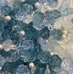 Red Rose Tea Flower Cream Filled DIY Handmade Barbecue Pain Decorative Accessories Packaging Material Fashion Jewelry Parts