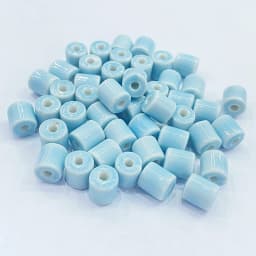 10Pcs 10*9MM Ceramic Cylinder Spacer Loose Beads for Jewelry Bracelet Necklace Accessories DIY