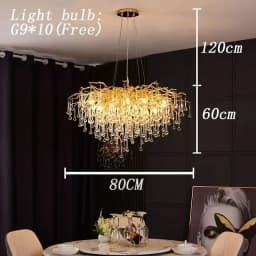 Luxury Crystal led Ceiling Lights Chandeliers Home Hanging Pendant Lamp Living Dining Room Bedroom Lustre Lampara techo