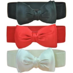 Solid Color Bow Women Belt Elegant Wide Elastic Waist Belt Ladies Sweater Dress Coat Decor Waistband Cummerbunds