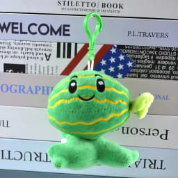 2025 New Style Plants vs Zombies Plush Pendant Cute SunFlower Peashooter Chomper Bag Keychain Decoration Stuffed Doll Kids Gift