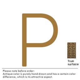 Nurlin Solid Brass Hammered Antique Brass 4-12 Inches 10-30cm Big Number Letter Door House Public Floating Signature