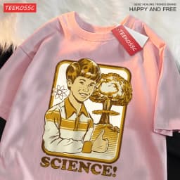 Science Variant Explosion Laboratory T-Shirts Men Harajuku Breathable Tshirts Oversized Loose Tshirts Fashion Cotton Tee Clothes