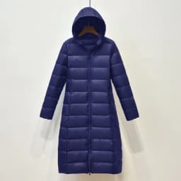 Schinteon Women Ultralight White Duck Down Long Jacket with Hood Casual Slim Autumn Winter Outwear 2026 New