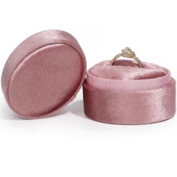 Single Velvet Ring Box Cute Oval Shaped Display Jewelry Box For Wedding Ceremony Ring Box Packaging Gift Packaging Accessories