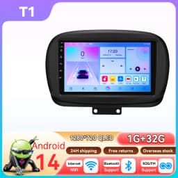 2Din 360Camera Android 14 Car Radio For FIAT 500X 2014-2020 Car Multimedia Player Intelligent Screen autoradio 4G Carplay 6115