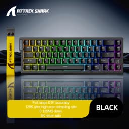 ATTACK SHARK X68HE X68Pro He Magnetic Mechanical Keyboard for Pro Gaming 0.01mm Rapid Trigg 8000Hz SOCD/Rs 0.125ms 128K Rate