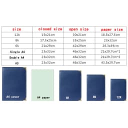 12K(2PCS)  6K 8K Hold B5 A4 A3 PU Leather Certificate Cover Award Folder