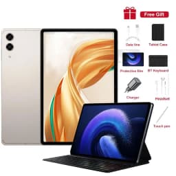CHOTOG NEW Pad 7s Pro Tablet 10.1 Inch Android 15 Tab PC 16+32MP Camera 10000mAh Face Unlocked 5G Dual SIM Long Battery Wifi GPS Tablets For Children's Kids With Keyboard Laptop