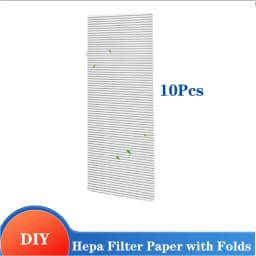 DIY Hepa Filter Paper with Folds 16mm Heights Screen Homemade Car Air Purifier Air Conditioning Dust Net Cotton Pm2.5 Air Clean
