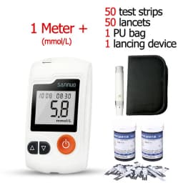 Sinocare GA-3 Glucometer Diabetes Blood Glucose Meter & Test Strips &Lancets Glm Medical Blood Sugar Meter Diabetes Tester