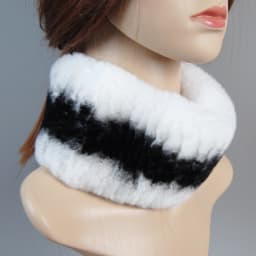 Real Rex Rabbit Fur Hat And Scarf Set Women Winter Knitted Beanie Hat Natural Fur Skullies Beanies Woman Hat Female Cap Elastic