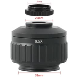 CTV 0.3X 0.35X 0.4X 0.5X 1X C-Mount Lens Adapter For Simul Focal Trinocular Stereo Microscope 38MM Interface Microscopio Camera