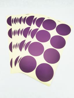 120pcs 50mm /2" Round Blank Silver Gold Company Stamp Seal Hademade Colours Label Sticker