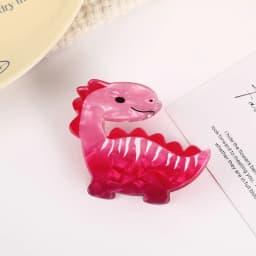 New Acetate Colorful Gradient Dinosaur Hair Claws for Women Cartoon Cute Little Dinosaur Hair Clip Hair Accessories