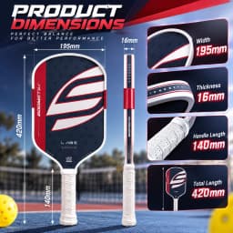 SLK Boom 5th generation pickleball paddle, hot-pressed and molded in one piece