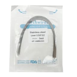 10pcs/pack Dental Orthodontic Stainless Steel Round/Rectangular Wire Ovoid Form Dentist Material Dental Arch Wire