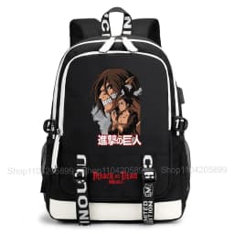 Attack on Titan Backpack Anime Mochila Student School Bag Boys Girls Gift Casual Daily Travel Rucksack