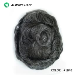 I SKIN Men's Capillary Prothesis 0.12-0.14mm Indian Human Hair 130% Hair Density Men Toupee 6x8 6x9 7x9 7x10 8x10 Size Wig Man