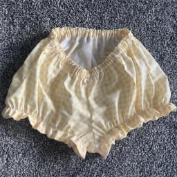 Lamuusaa Shorts y2k Women Clothes Casual Ruffle Trim/Plaid/Solid Color/Duck Print Elastic Waist Pajama Hot Pants 2000s Clothing