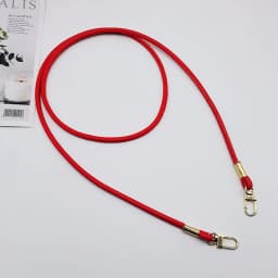 Unicolor Leather Crossbody Bag Strap Replacement with Phone Loss Prevention Chain for DIY Bag Making Projects