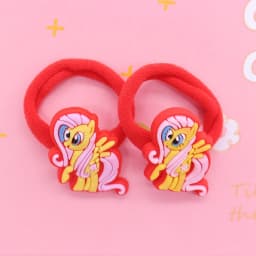 2Pcs/Set Sweet Cake Ice Cream Shape Hair Accessories Colorful Nylon Headband Kids Ponytail Holder Scrunchie Ornaments Gift