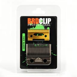 Blue Titanium Plating Clipper Blade BRDCLIP Metallurgical Powder Ceramic Fade Blade Oil Head Gradient Clipper Replacement Blade