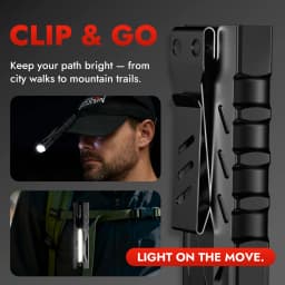 Warsun T9PRO LED Keychain Flashlight 1500Lm Portable Mini Torch Light with Magnet Pocket Lantern Flood Work Light