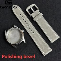 Retro 36/39mm Pilot Little Prince Watch Case Stainless Steel Sapphire Glass 20ATM Fit NH35 NH36 Movement Part Leather Strap