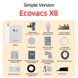 For Roborock Q Revo Max Edge QV35 S5V Q Revo Curv 2 Robot Vacuum Water Change Kit Auto Water Refill and Drain Water Hookup Kit