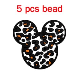 5pcs Silicone Cartoon Beads DIY Pacifier Chain Baby Oral Care Pacify Accessory Part