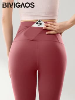 BIVIGAOS Spring Summer Thin Back Waist Pocket Sharkskin Leggings Women High Waist Slim Tight Sexy Sports Fitness Yoga Leggings