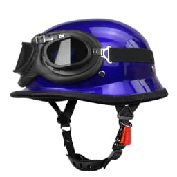Motorcycle Half Helmet German Leather Vintage Helmet Casco Moto Motorcycle Open Face Helmet Biker Pilot DOT Certification S-XXL