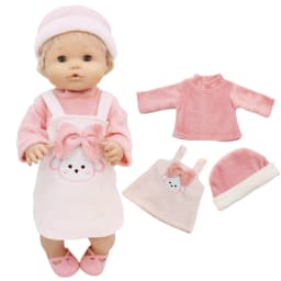40cm Bebe Doll Clothes for 16-inch Nenuco Winter Plush Suit Ropa Y Su Hermanita Doll Rompers Accessories